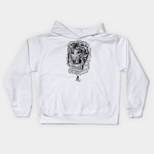 Tiger art Kids Hoodie